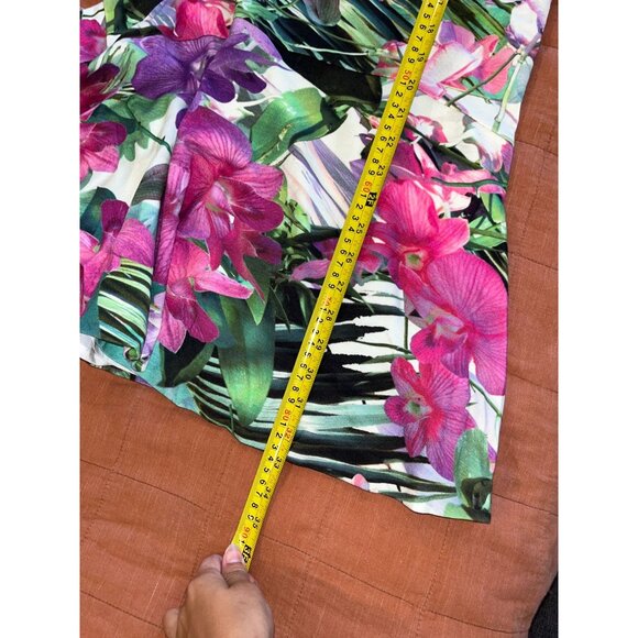 Trina Turk Floral Sleeveless Tropical Print Mini Dress Women Size Medium M - Picture 10 of 11